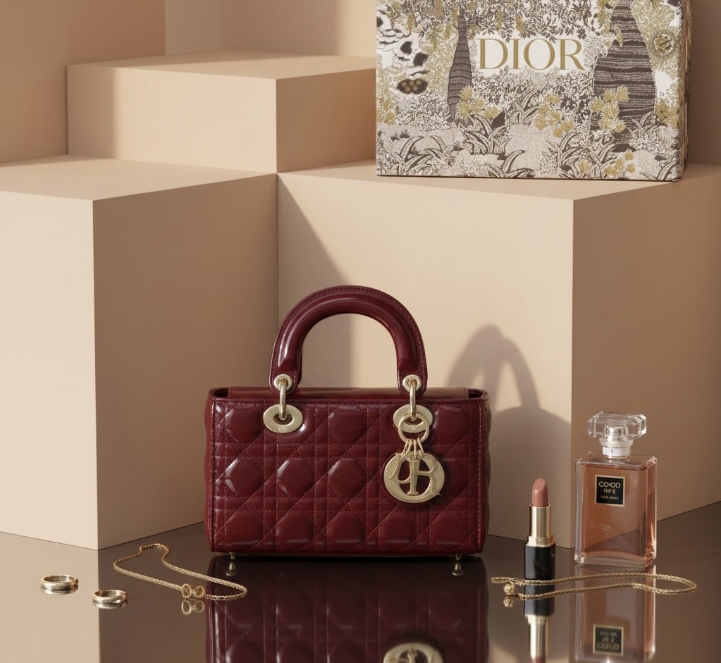 ليدي ديور ميديوم اللون البرغندي