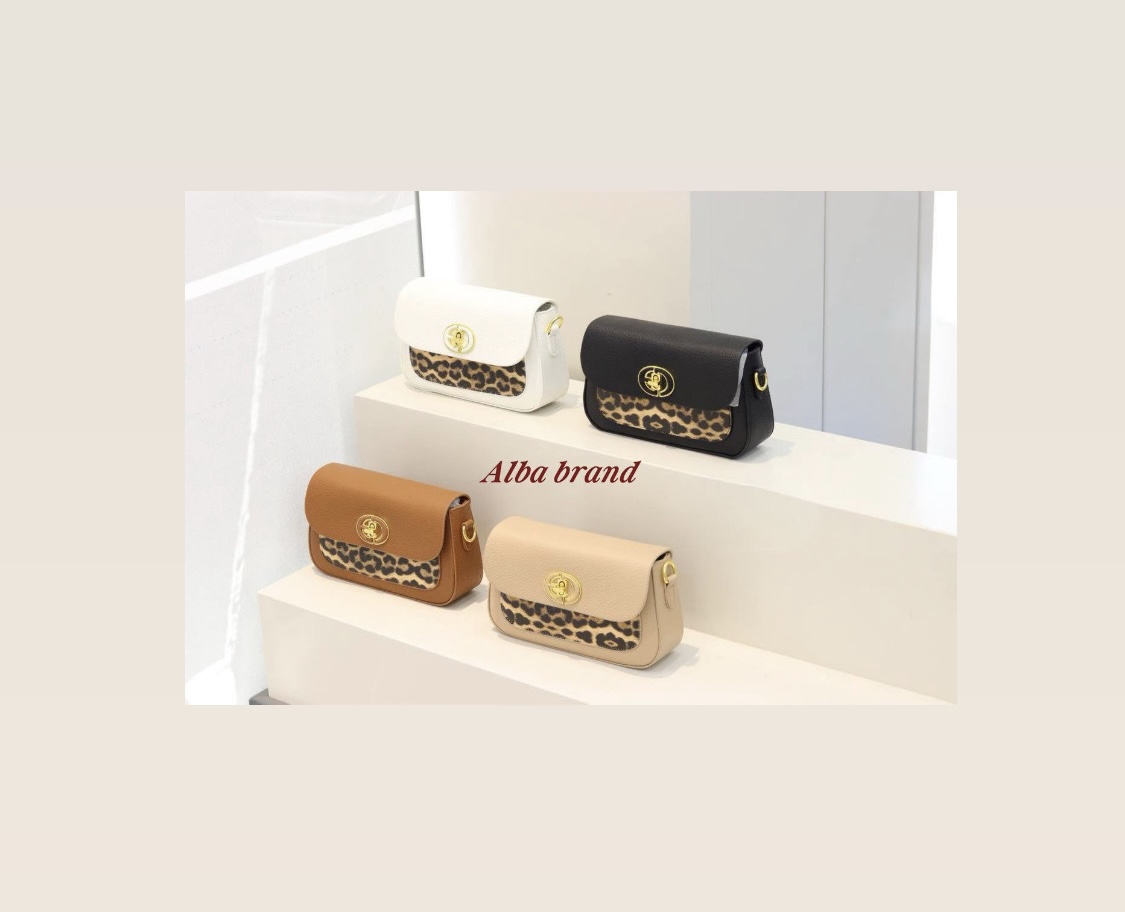 حقيبة ألبا بنقشة جلد النمر